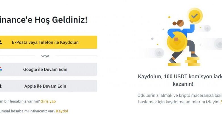 binance kayıt